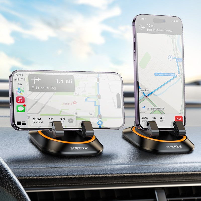 Automobilinis telefono laikiklis Borofone BH116 (dashboard) juodas