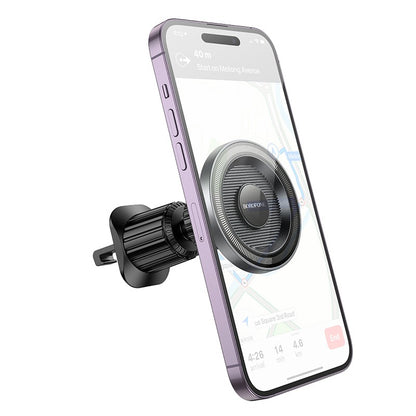 Automobilinis telefono laikiklis Borofone BH122 Magsafe (air vent) juodas