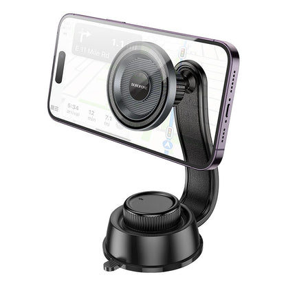 Automobilinis telefono laikiklis Borofone BH123 (dashboard) juodas