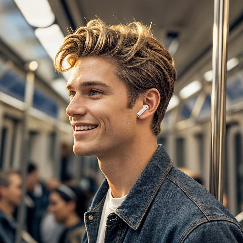 Belaidės ausinės Borofone FQ7 ANC+ENC juodos