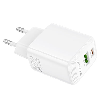 Įkroviklis Borofone BN29 30W USB-C/USB-A baltas