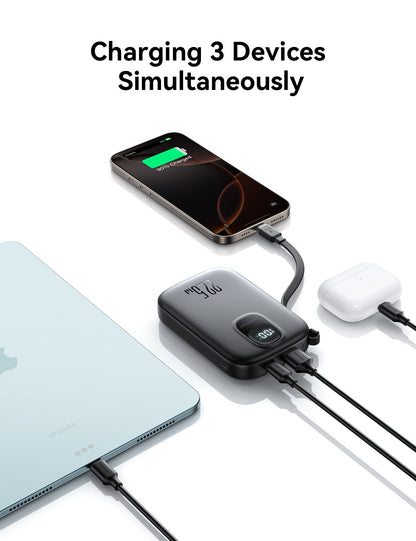 Išorinė baterija Power Bank Joyroom JR-PBF17 22.5W with USB-C cable 10000mAh juoda