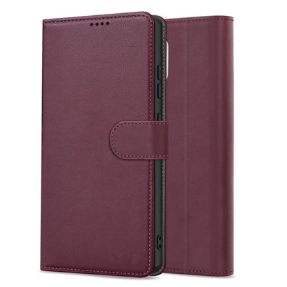Dėklas Fancy Wallet Samsung A536 A53 5G tamsiai raudonas