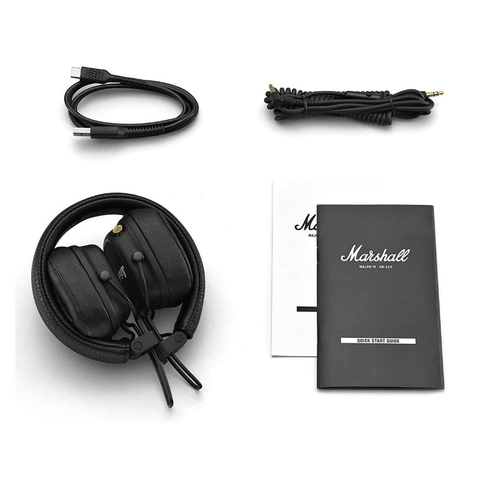Belaidės ausinės Marshall Major IV On-Ear Bluetooth juodos