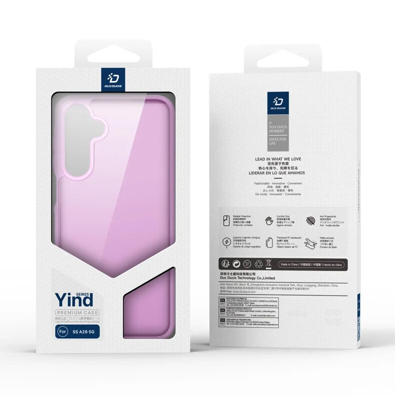 Dėklas Dux Ducis Yind skirtas Samsung A266 A26 5G rožinis