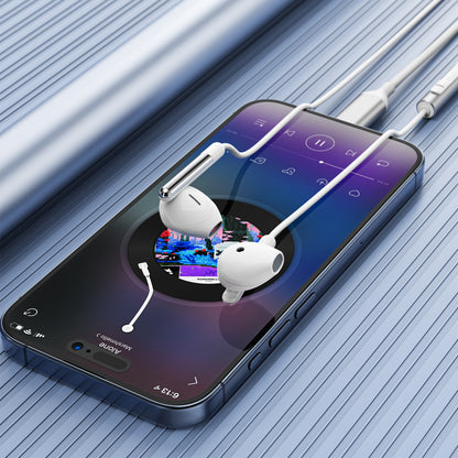 Ausinės Acefast L3 USB-C baltos