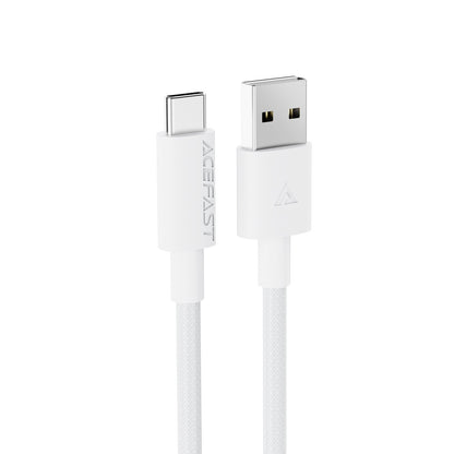 USB kabelis Acefast C18-04 USB-A to USB-C 1.2m baltas