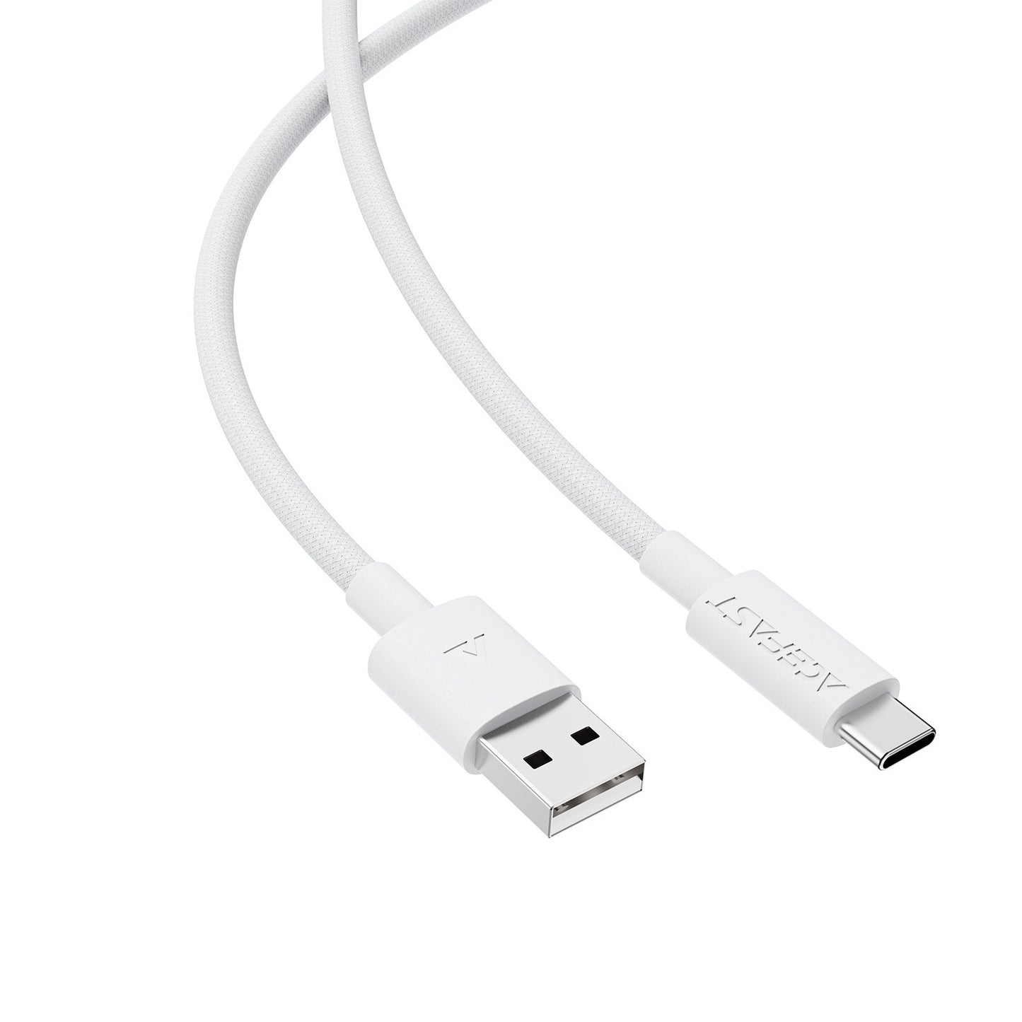 USB kabelis Acefast C18-04 USB-A to USB-C 1.2m baltas