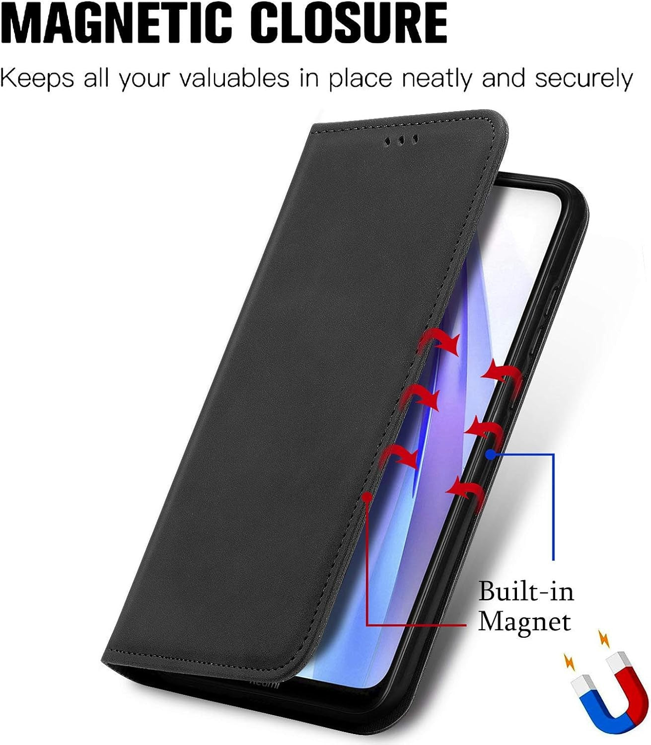 Dėklas Business Style Xiaomi Poco F7 Ultra juodas