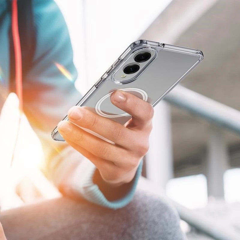 Dėklas Dux Ducis Clin Magsafe Samsung S937 S25 Edge skaidrus