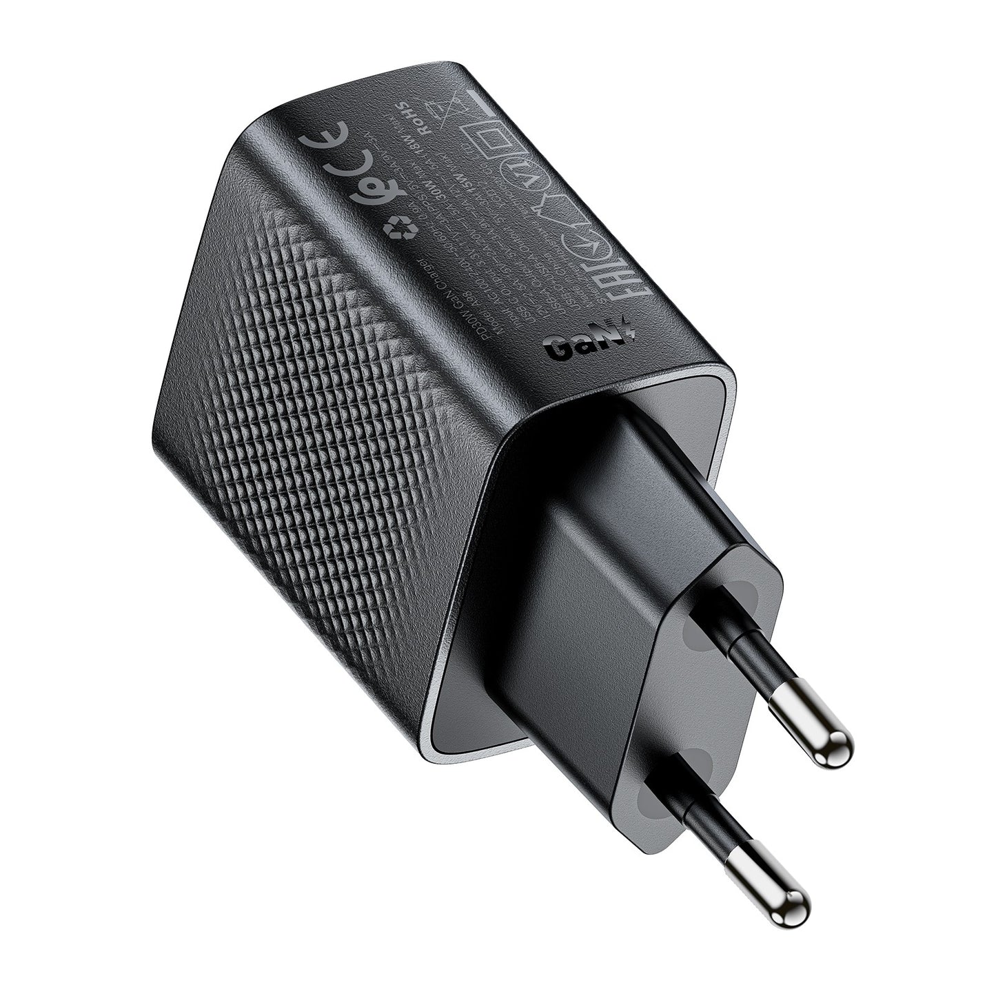Įkroviklis Acefast A98 30W GaN USB-C/USB-A juodas