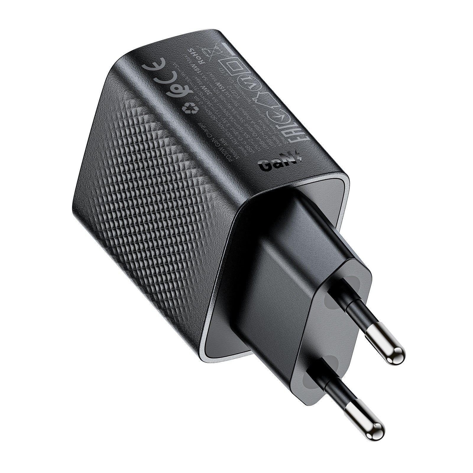 Įkroviklis Acefast A98 30W GaN USB-C/USB-A juodas