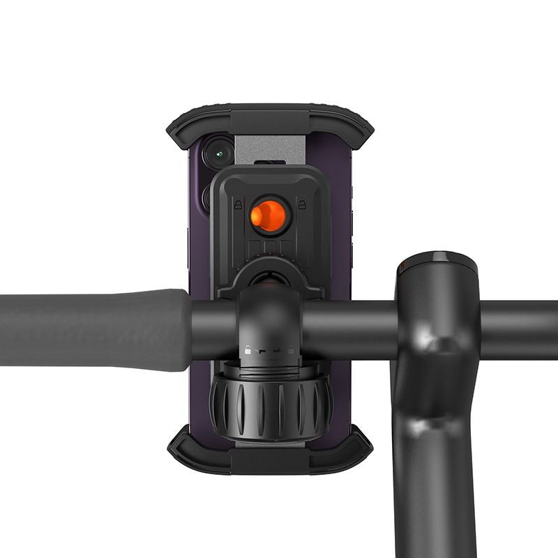 Telefono laikiklis dviračiui Baseus QuickGo Series Bike Phone Mount Cluster juodas C40561500113-00