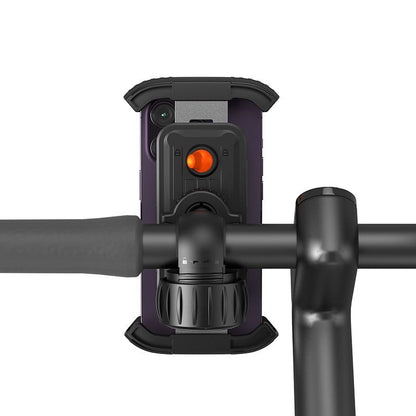 Telefono laikiklis dviračiui Baseus QuickGo Series Bike Phone Mount Cluster juodas C40561500113-00