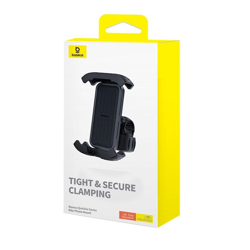 Telefono laikiklis dviračiui Baseus QuickGo Series Bike Phone Mount Cluster juodas C40561500113-00