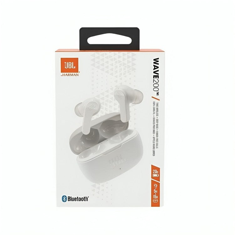 Belaidės ausinės JBL Wave 200 TWS baltos