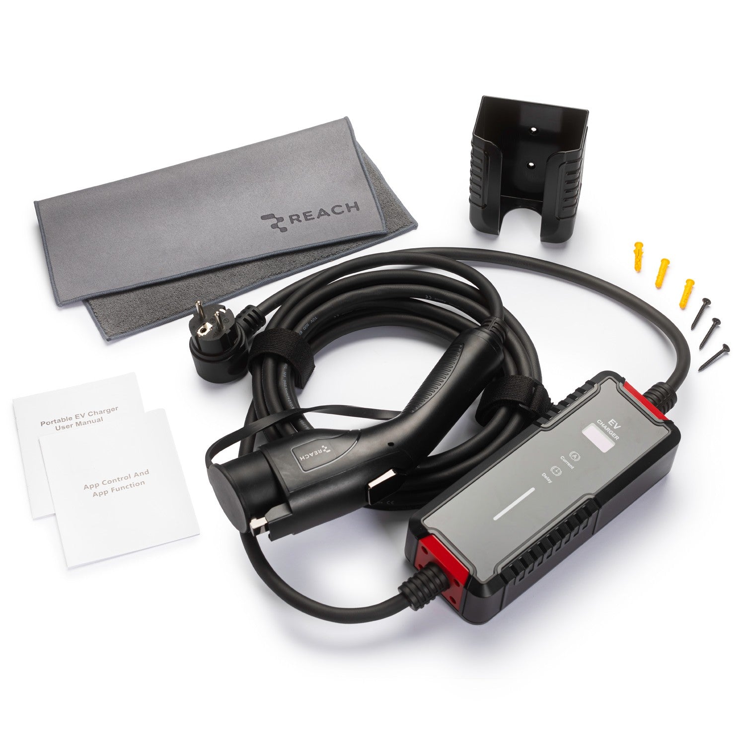 Elektromobilių įkroviklis Reach PEVC1 220V Type1 16A 3.5kW 5.0m