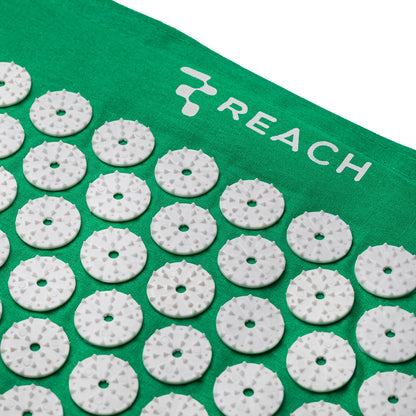 Masažinis akupresūros kilimėlis su pagalvėle Reach MM-001 žalias