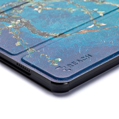 Dėklas Reach Smart Leather Samsung X210/X215/X216 Tab A9 Plus 11.0/X230/X235/X236 Tab A11 Plus 11.0 sakura