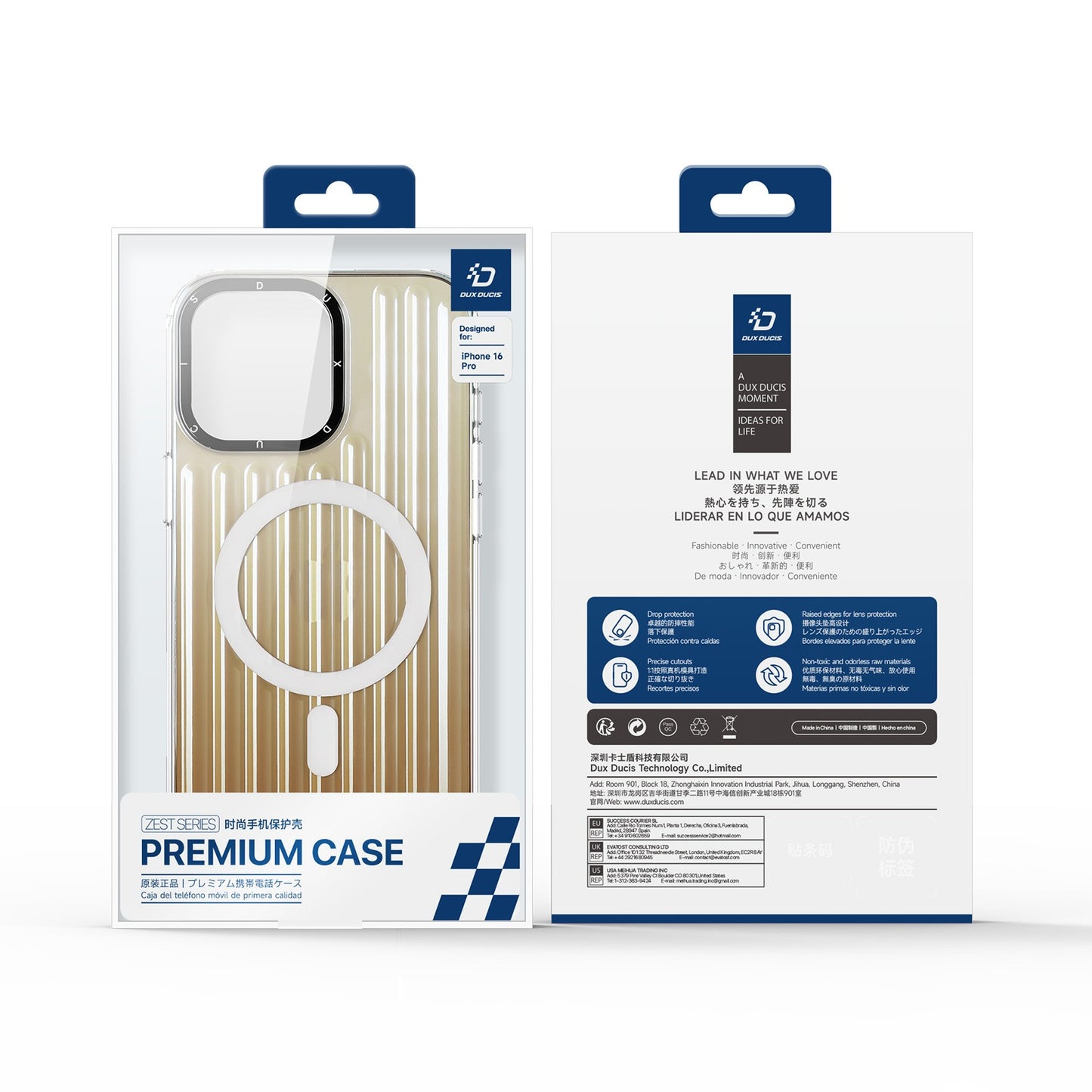 Dėklas Dux Ducis Zest Apple iPhone 16 Pro Gradient Desert Gold