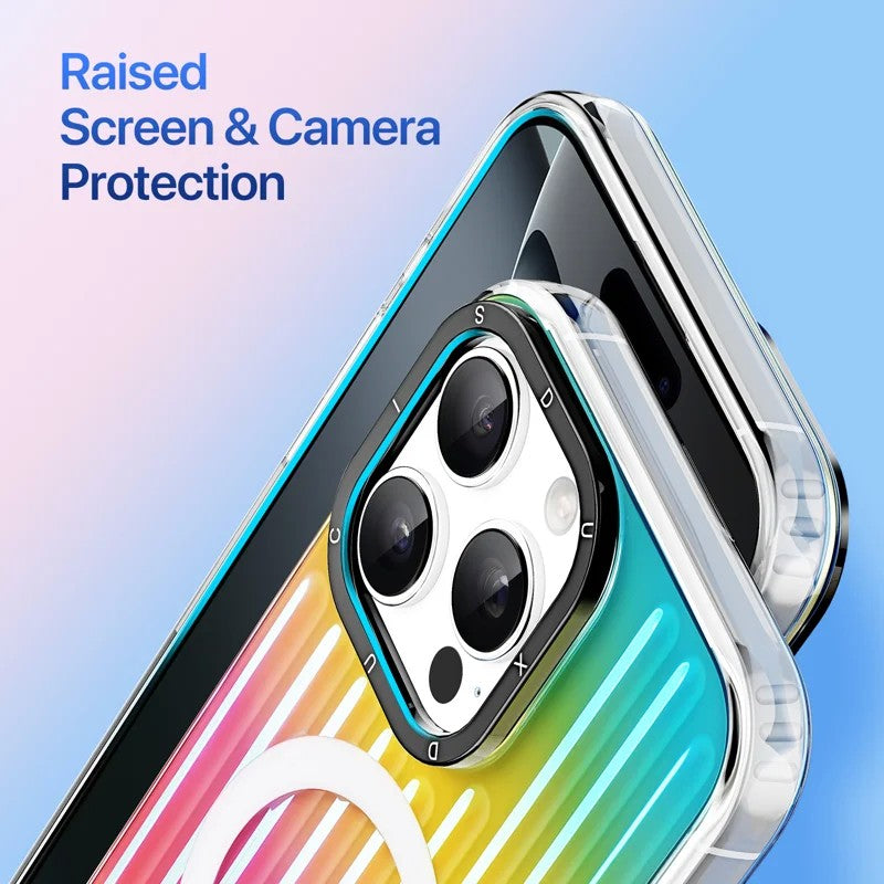 Dėklas Dux Ducis Zest Apple iPhone 16 Pro Gradient Rainbow