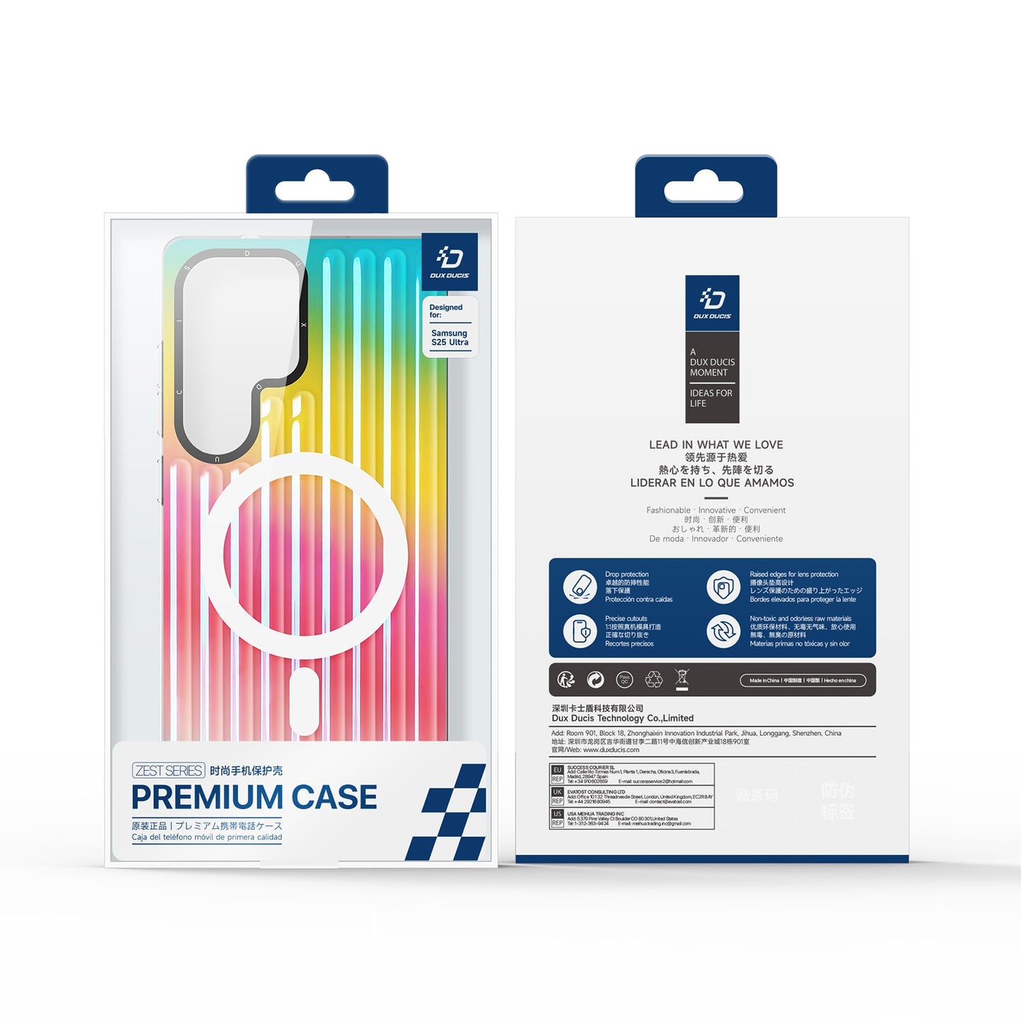 Dėklas Dux Ducis Zest Samsung S938 S25 Ultra Gradient Rainbow