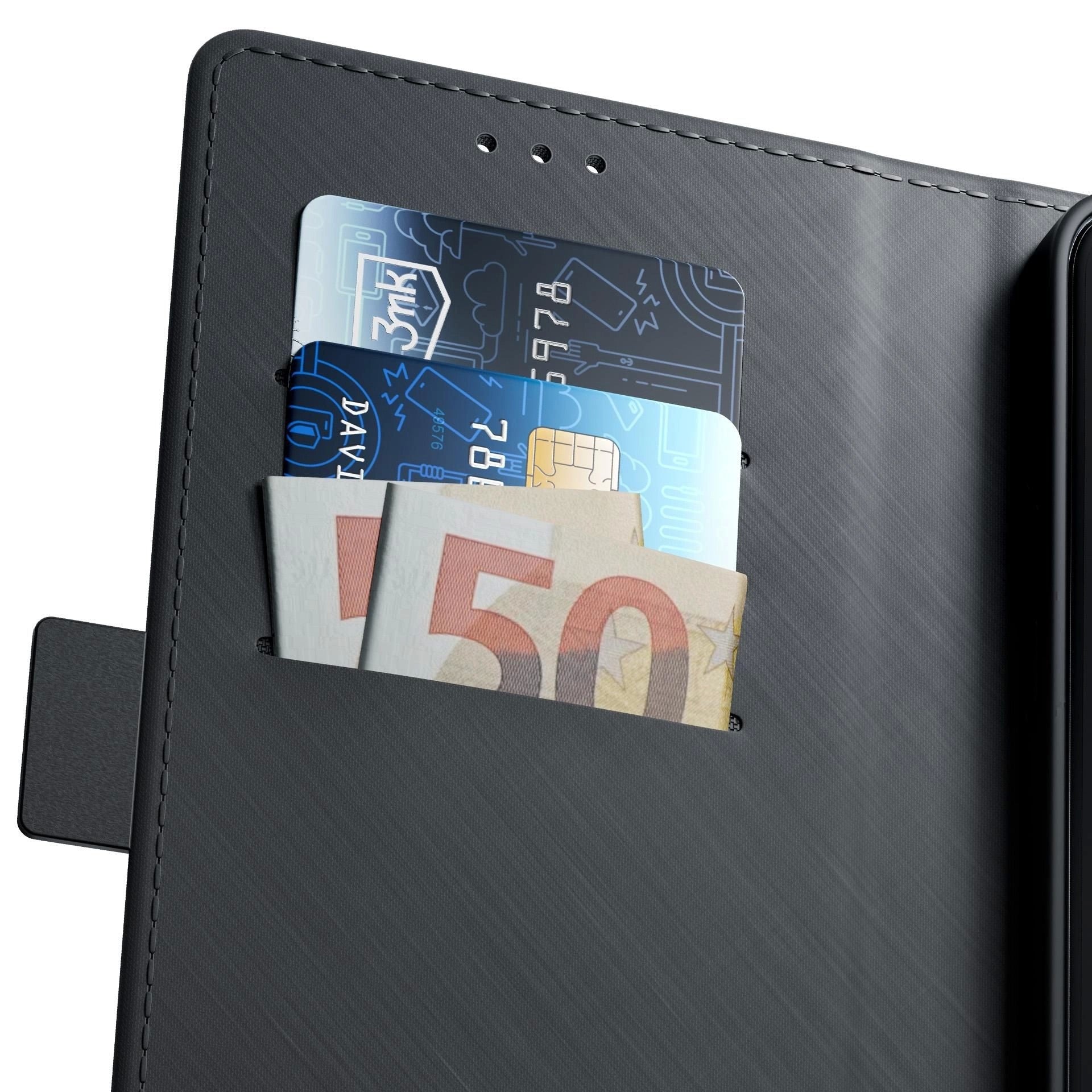 Dėklas 3mk Wallet Case Samsung S731 S25 FE juodas