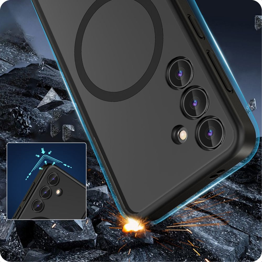 Dėklas Reach Matte MagSafe Samsung S921 S24 juodas