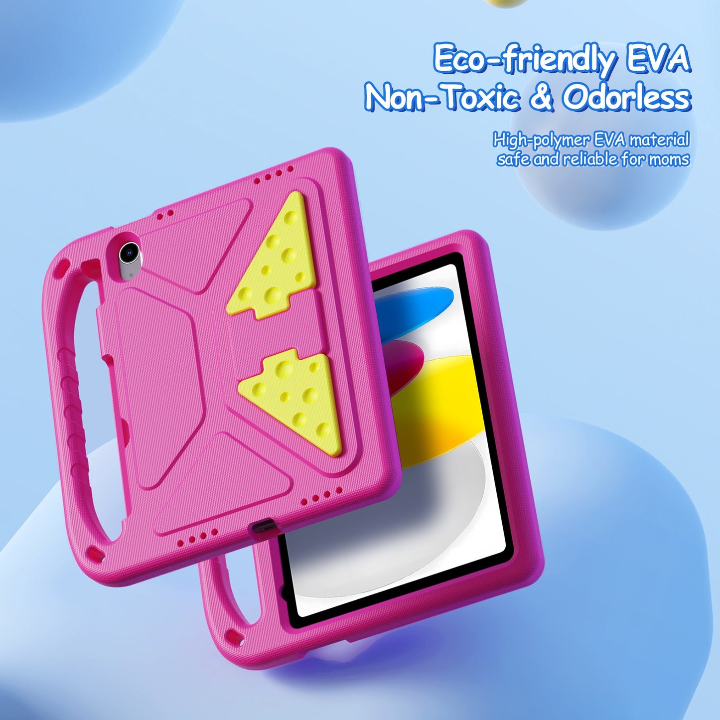 Dėklas Dux Ducis Puff Apple iPad 10.9 2022/iPad 11 2025 mėlynas