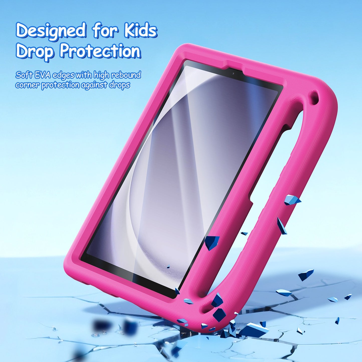 Dėklas Dux Ducis Puff Samsung X110/X115 Tab A9 8.7/X130/X135 Tab A11 8.7 mėlynas