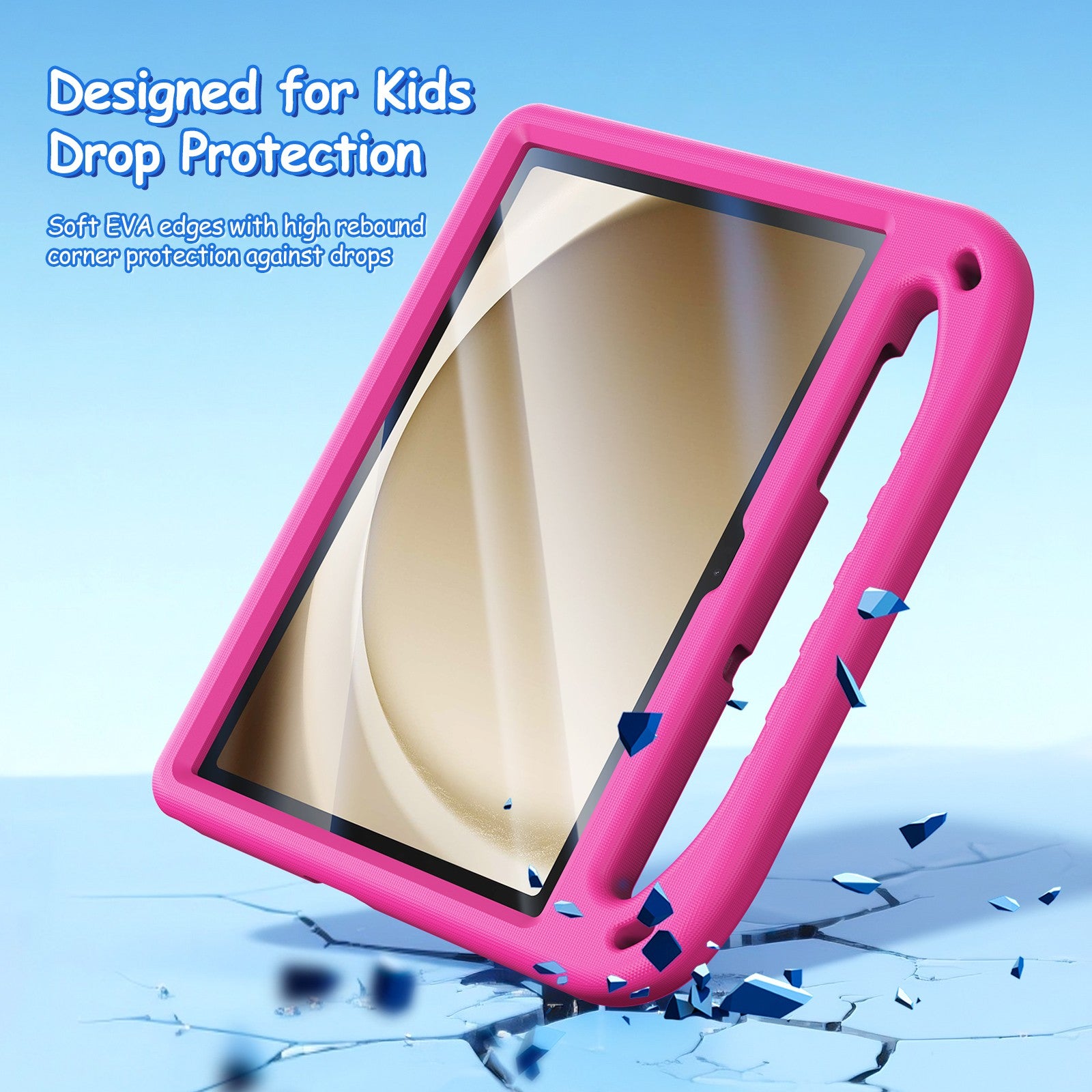 Dėklas Dux Ducis Puff Samsung X210/X215/X216 Tab A9 Plus 11.0/X230/X235/X236 Tab A11 Plus 11.0 rožinis