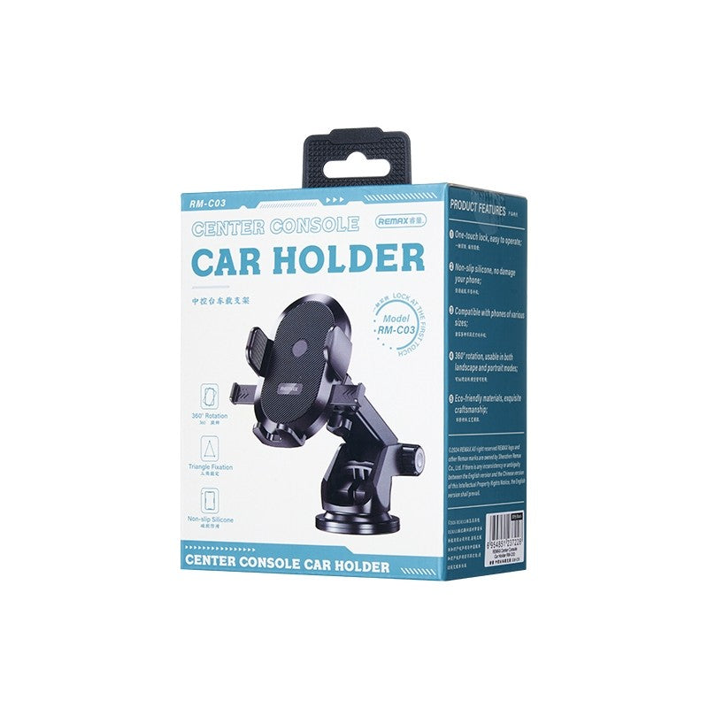 Automobilinis telefono laikiklis Remax RM-C03 (dashboard) juodas