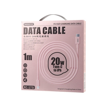 USB kabelis Remax RC-175i USB-C to Lightning 20W 1.0m baltas