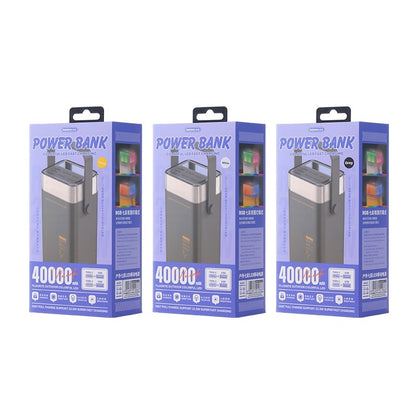 Išorinė baterija Power Bank Remax RPP-596 22.5W 40000mAh pilka