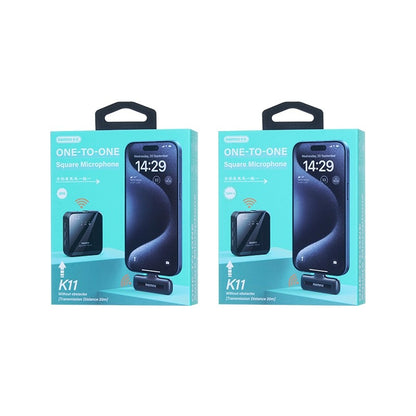 Mikrofonas Remax K11 Lightning juodas