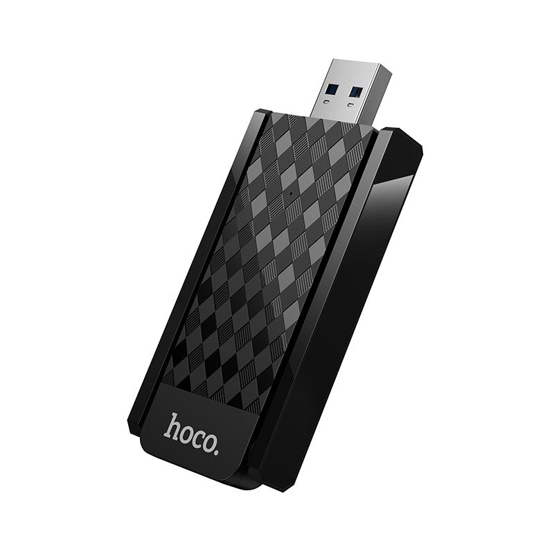 USB Wi-Fi adapteris Hoco HI34 Wi-Fi6 juodas