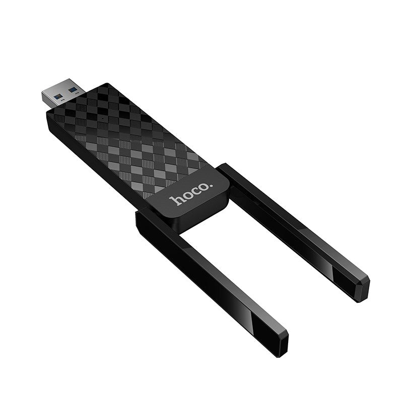 USB Wi-Fi adapteris Hoco HI34 Wi-Fi6 juodas