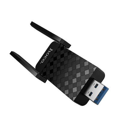 USB Wi-Fi adapteris Hoco HI34 Wi-Fi6 juodas