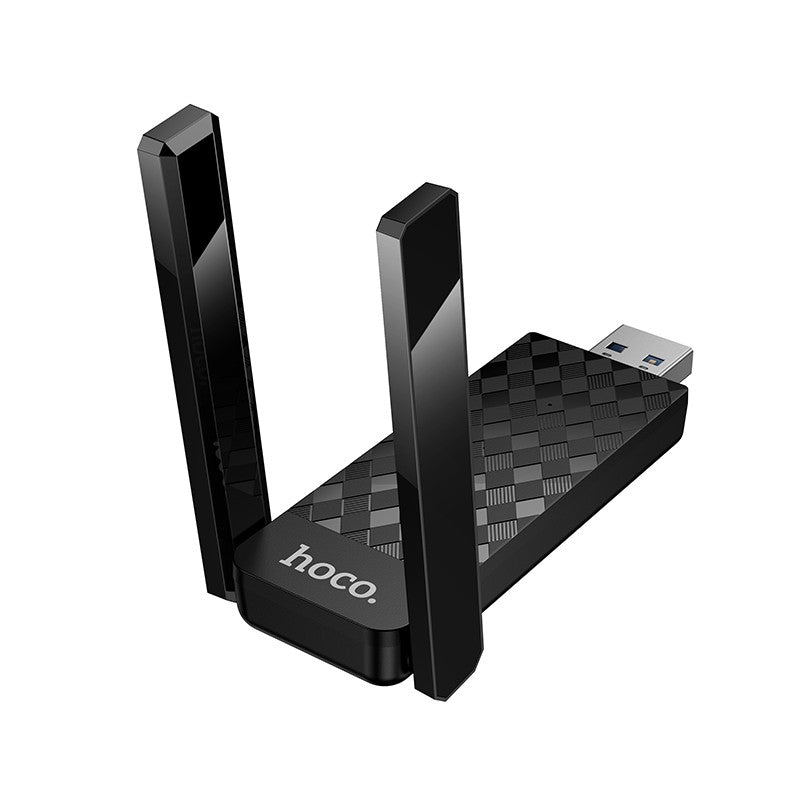 USB Wi-Fi adapteris Hoco HI34 Wi-Fi6 juodas