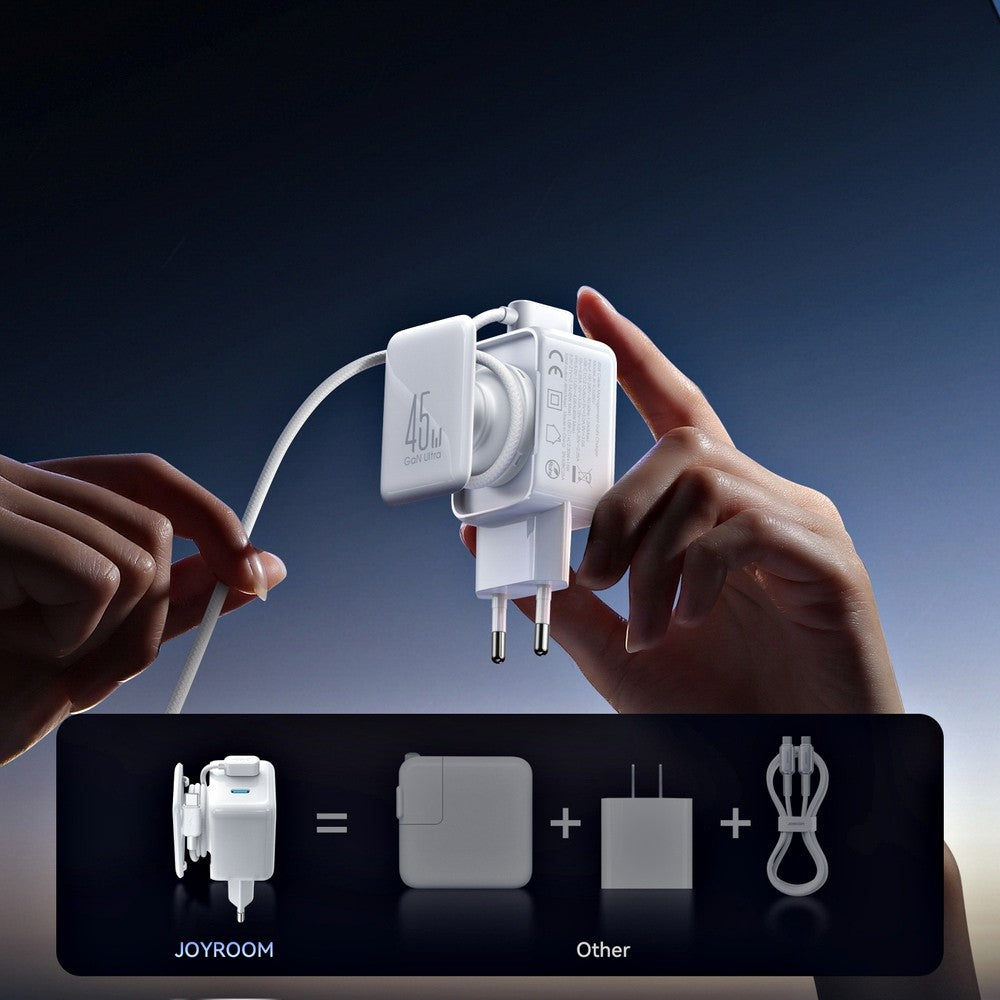 Įkroviklis Joyroom JR-TCL05 45W 2xUSB-C baltas