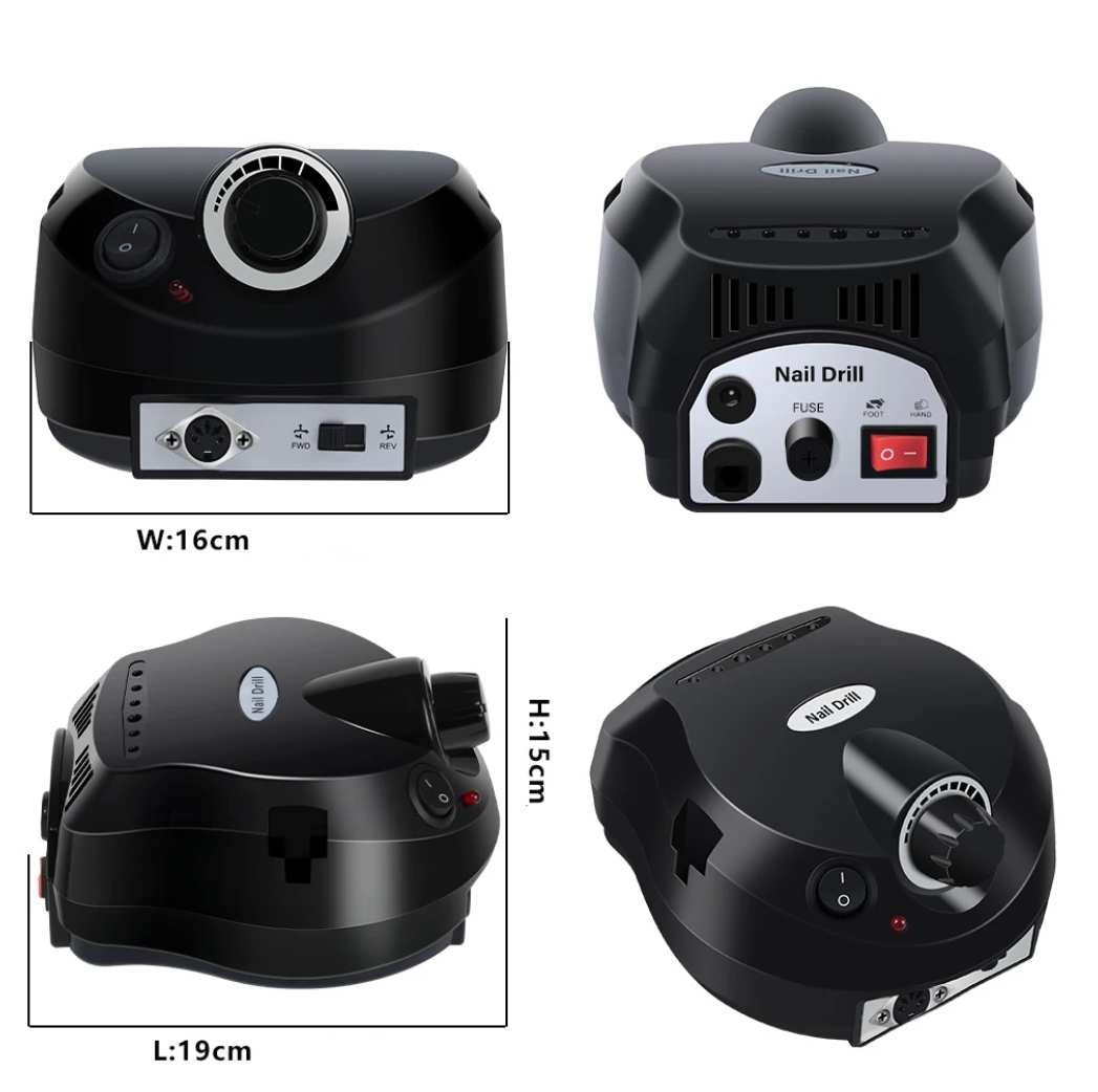 Nagų freza Reach Nails juoda