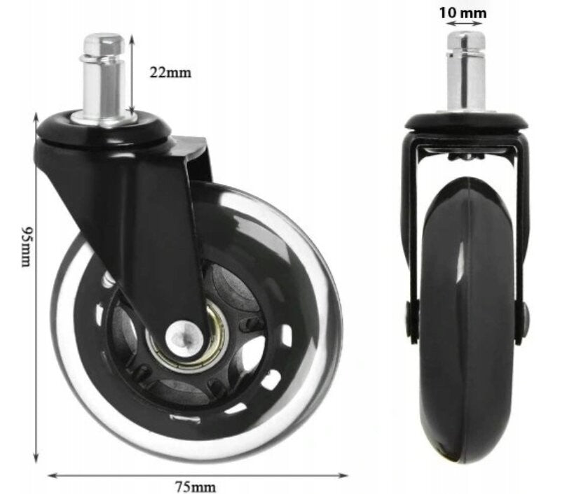 Kėdės ratukai Reach SoftRoll 5 vnt.