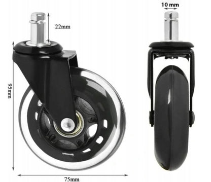 Kėdės ratukai Reach SoftRoll 5 vnt.