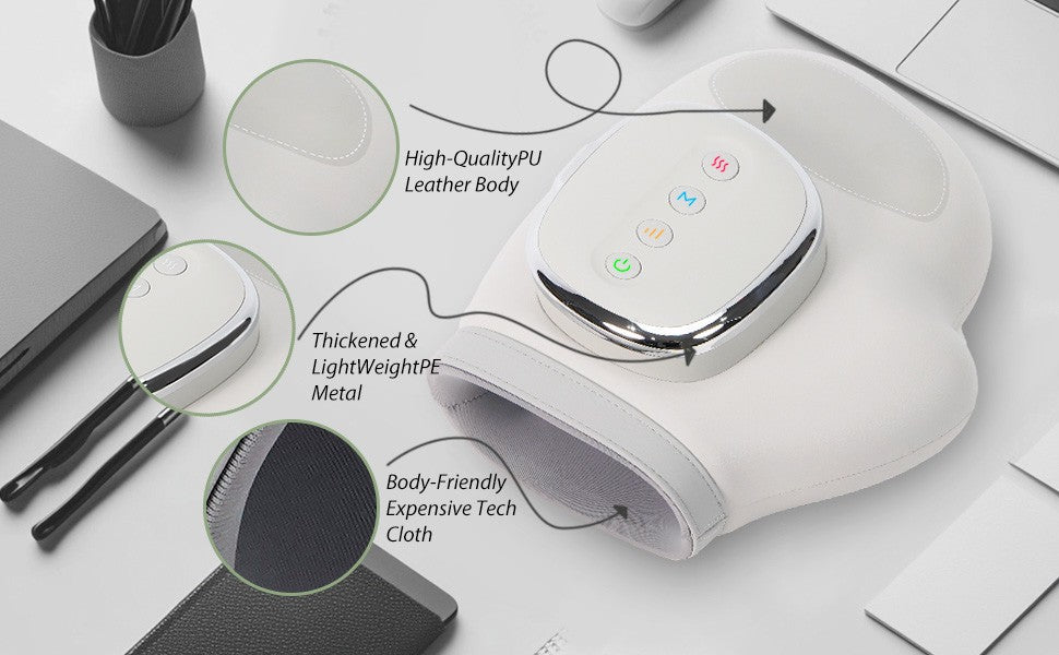 Rankų ir riešų masažuoklis Reach Smart Hand Massager pilkas