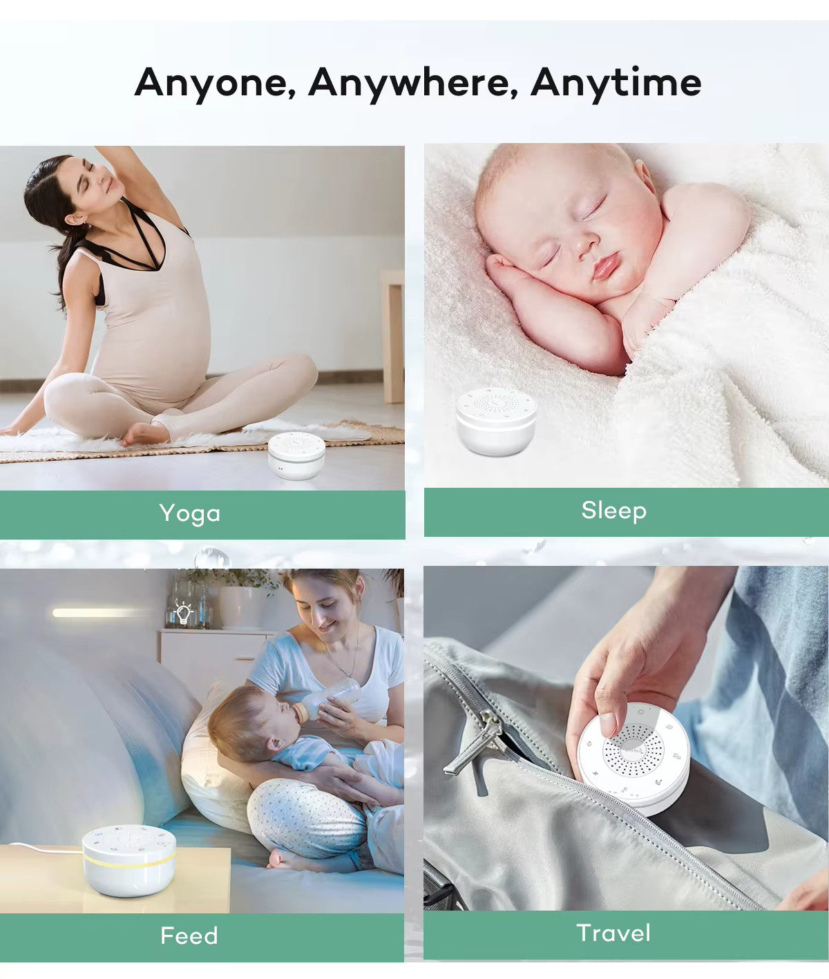 Baltojo triukšmo aparatas Reach N-02 baltas