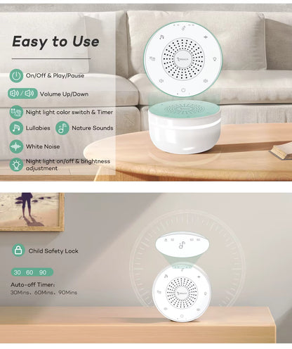 Baltojo triukšmo aparatas Reach N-02 baltas