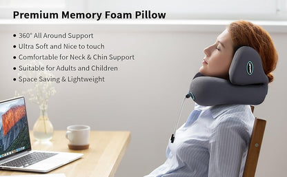 Kelioninė pagalvė su triukšmo slopinimo funkcija Reach ANC pilka