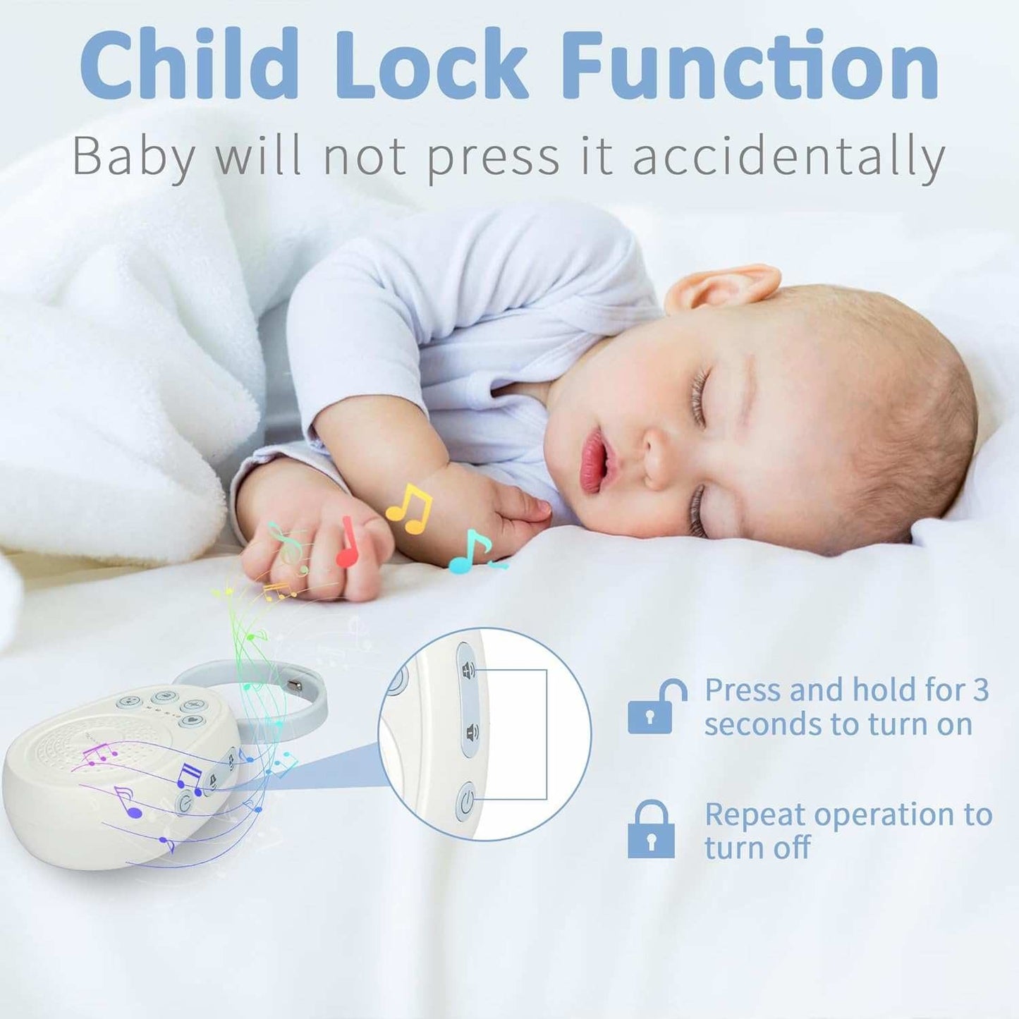 Baltojo triukšmo aparatas Reach N-01 baltas