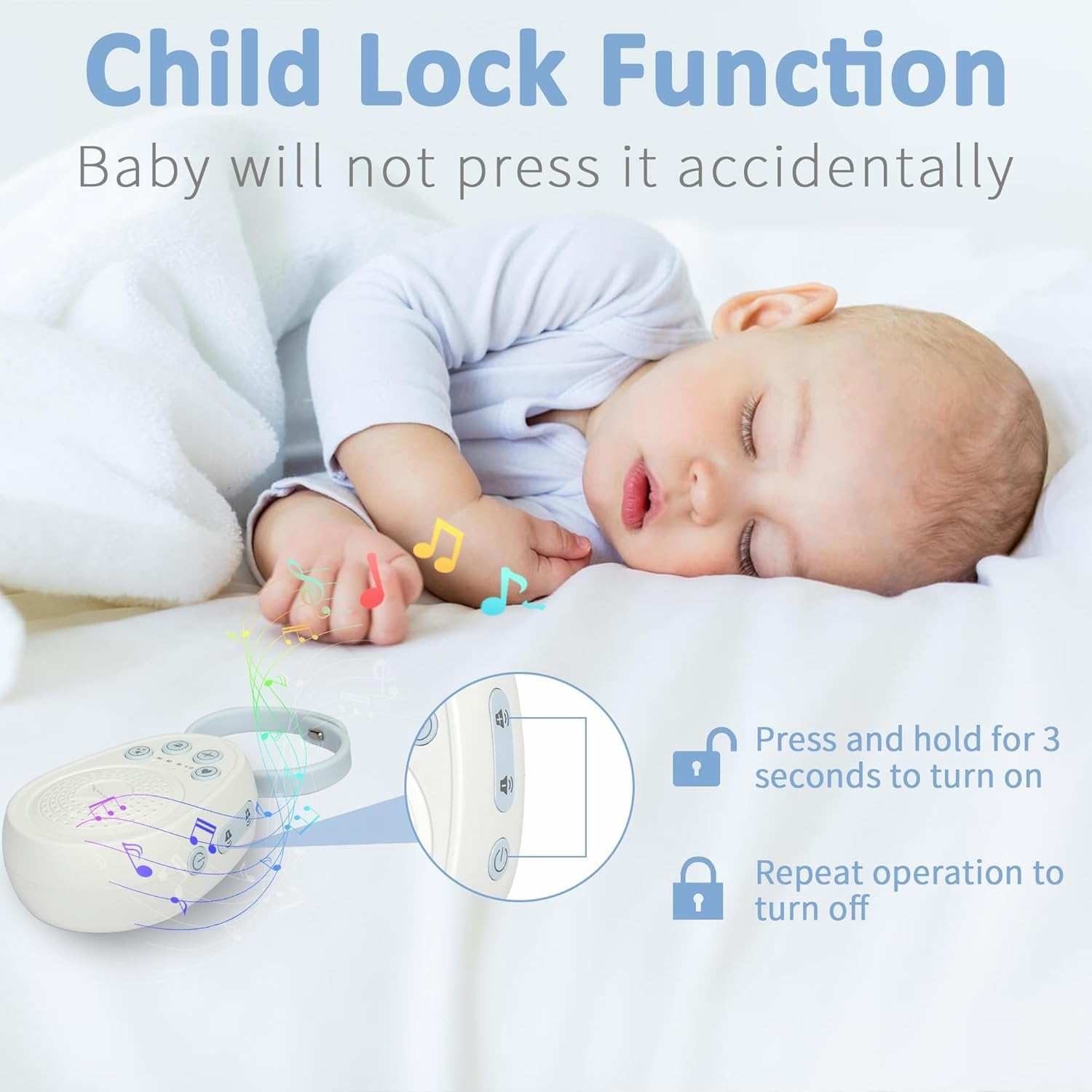 Baltojo triukšmo aparatas Reach N-01 baltas