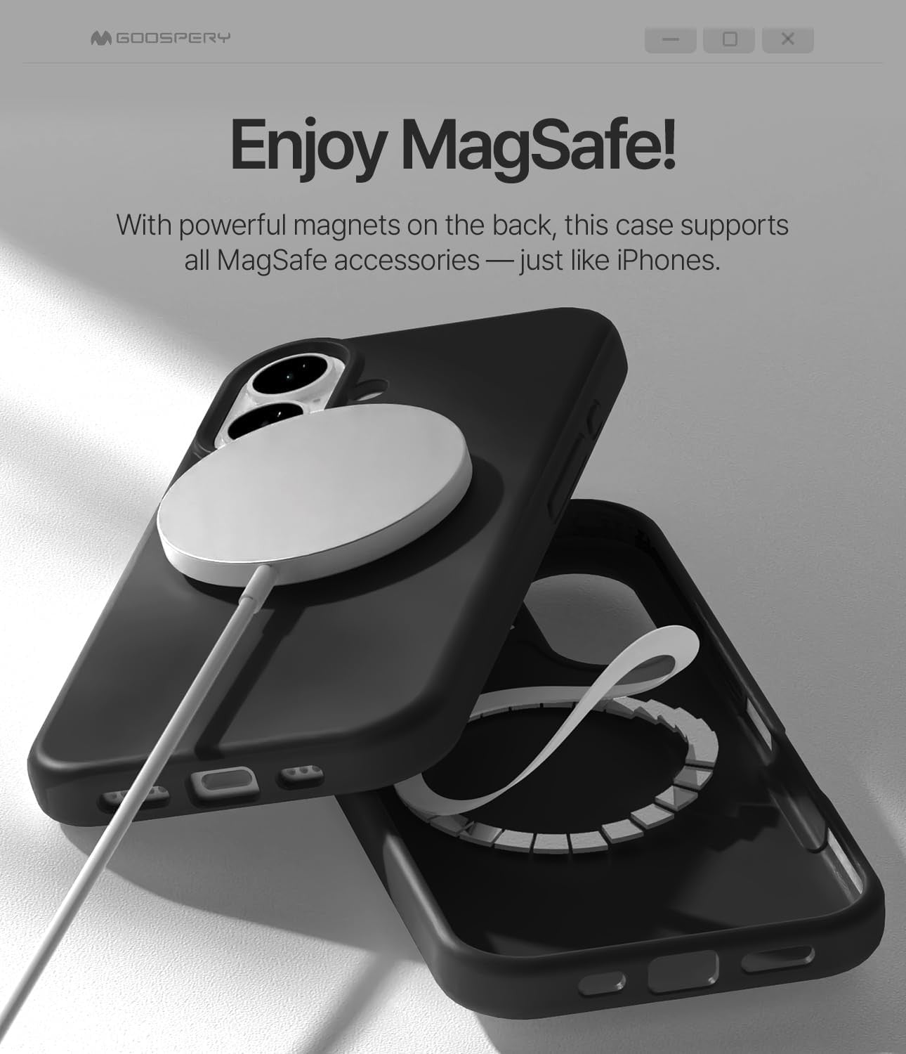 Dėklas Mercury Pure Magsafe Silicon Case Apple iPhone 17 raudonas